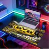 Custom Name Personalized Borussia Dortmund Bvb Pattern Mousepad, Laptop PC Desk Mat, Decorative Desk Mat for Home Keyboard Pad Gift
