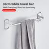 Stainless Steel Suction Towel Rack Bathroom Wall Mount For Home Organization