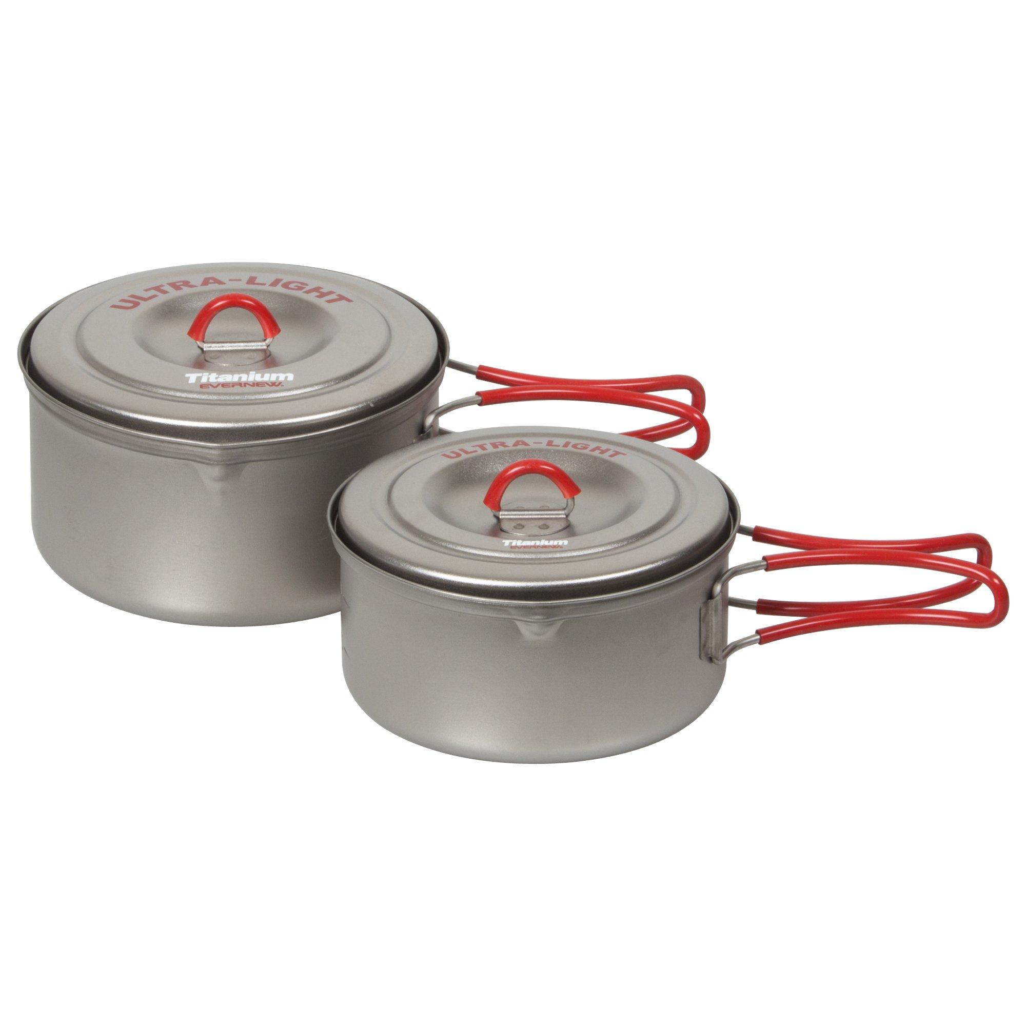 

EVERNEW Titanium Ultra Light Cooker Set S RED ECA259R