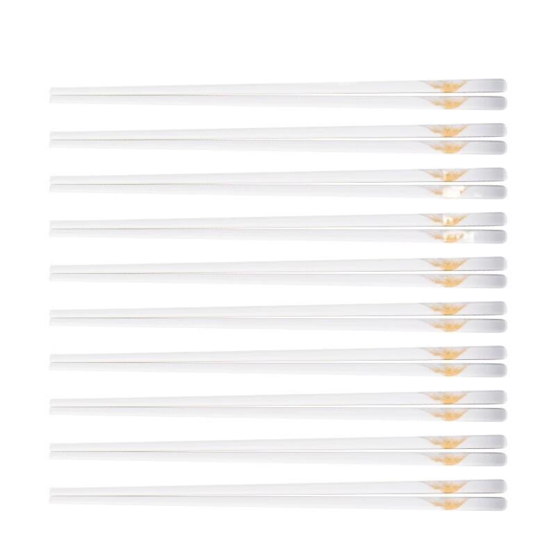 Debo Hedira Golden Mountains & Silver Mountains Ceramic Chopsticks (10 Pairs)
