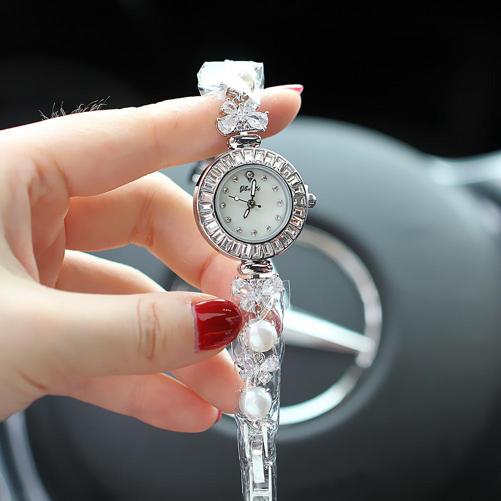 Brand Women's Watch Light Luxury Fashion Wristwatch High Quality Diamond Pearl Waterproof Ladies Jewelry Bracelet Watches Gift