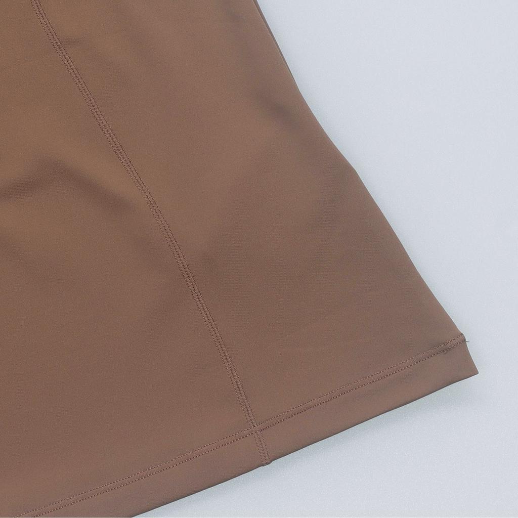 Jordan Sportowy T-shirt damski z krótkim rękawem Double Threat, szybkoschnący, slim fit, kolor starobrzązowy/niespodzianka-kakao FN5160-223