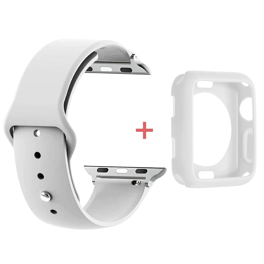 Custodia in TPU+Cinturino per Apple Watch Band 46 42 44 41 40mm 45mm 49mm Protezioni Schermo per Apple IWatch Serie 11 10 9 8 7 6 band