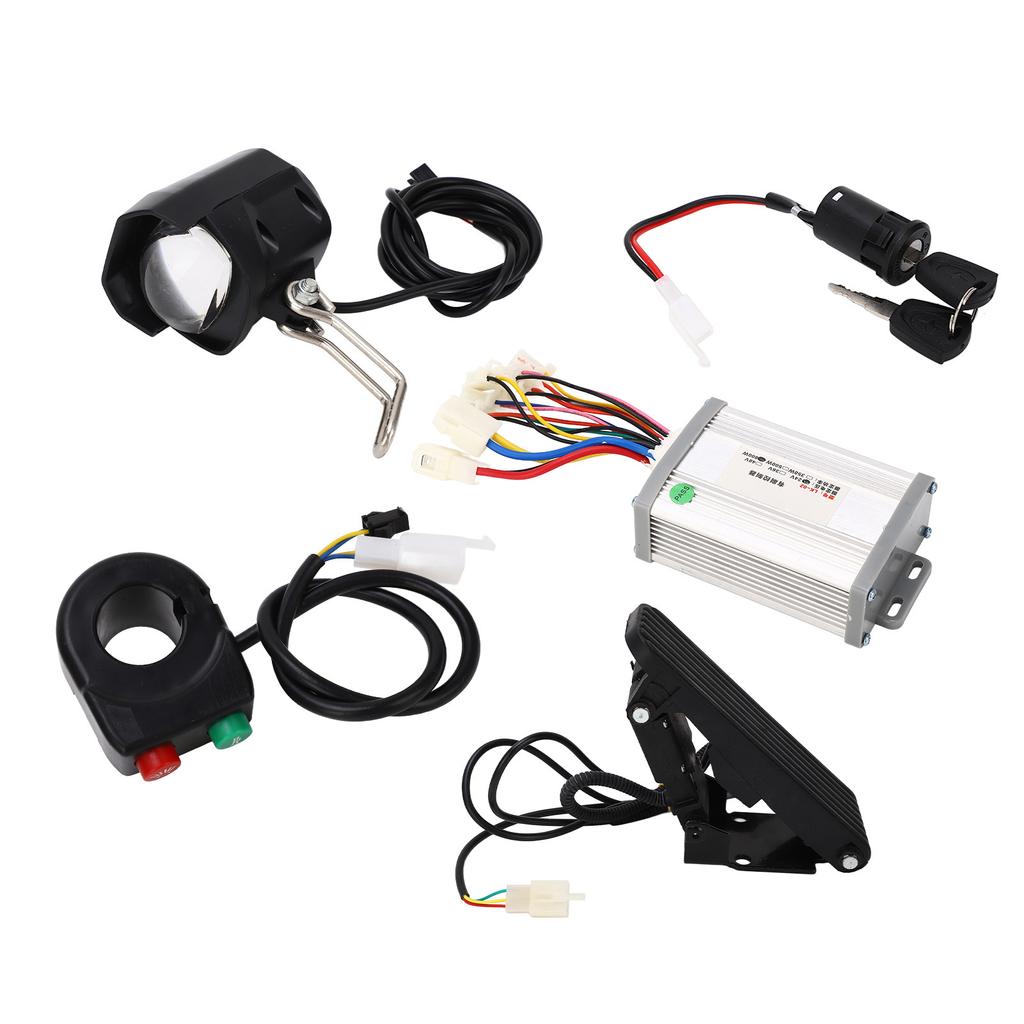 24V 800W Børstet Kontroller og Gasspedalmontering Elektrisk Sykkel Konverteringssett for