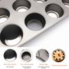 12 loch Runde Form Küche Gadgets Backformen Dessert Werkzeug Käsekuchen Pan Abnehmbare Kuchen Form Backen Zubehör Antihaft