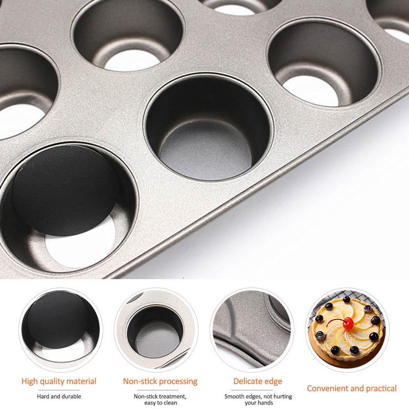 12 loch Runde Form Küche Gadgets Backformen Dessert Werkzeug Käsekuchen Pan Abnehmbare Kuchen Form Backen Zubehör Antihaft