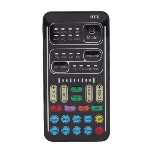 Dpofirs Portable Voice Changer with 8 Modes and 80 Levels of Adjustment | 3.5mm Real-Time Sound Modulator for iOS, Android, Smartphones, and Tablet PC