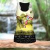 3D Large Blooms Print Women Workout Yoga Gym Printed Summer Sport Shirts Plus Size Vests