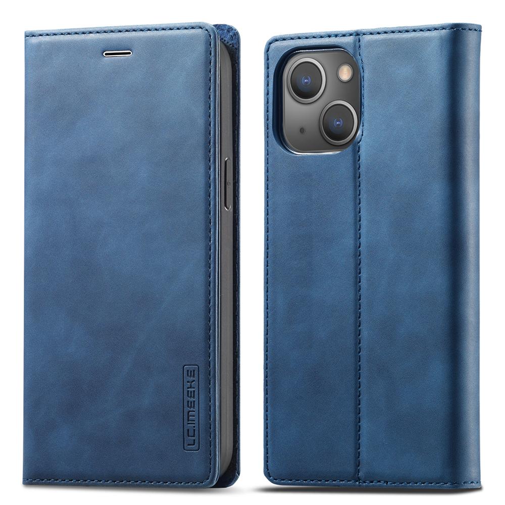 LC.IMEEKE Magnetic Phone Case for iPhone 15,Microfiber Leather Stand Wallet Cover