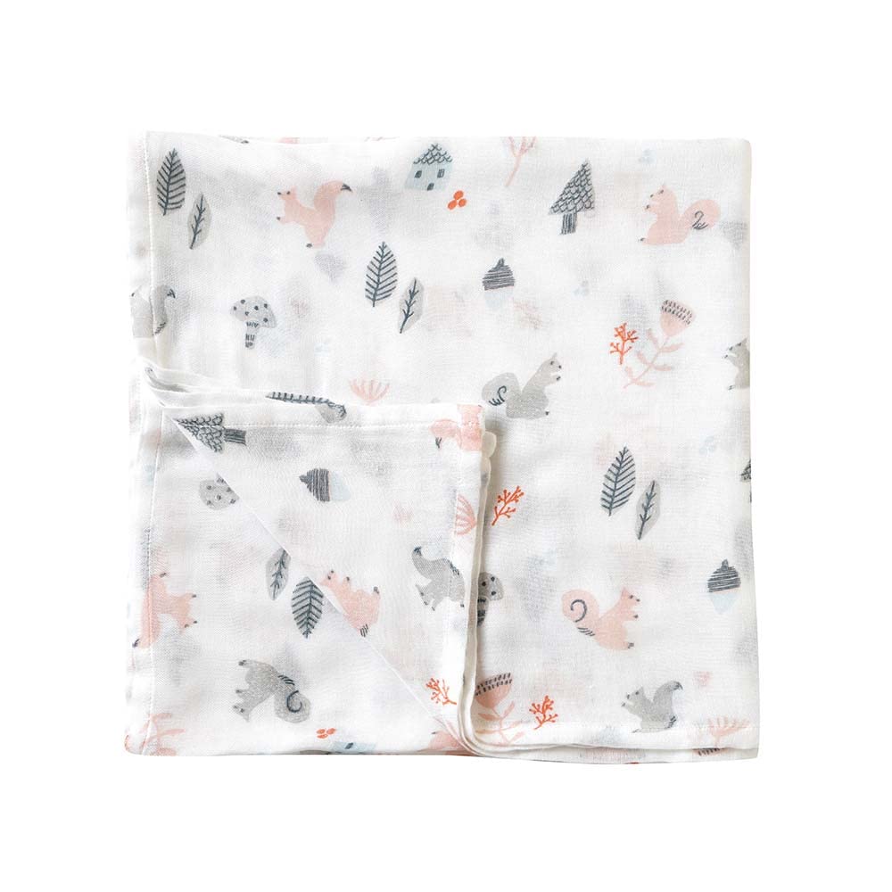 SWADDLE bamboo squirrel 23111028 [10mois (Dimowa) - Hoppetta] белый