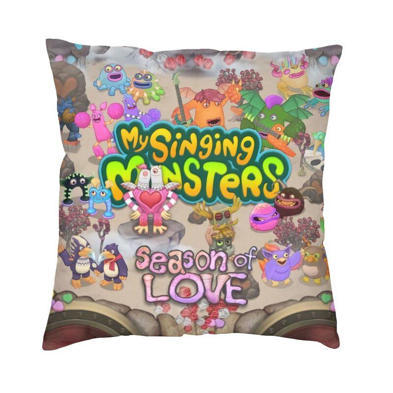 Fashion My Singing Monsters Game Anime Cartoon Throw Pillow Cover Home Decorative Custom Square Cushion Cover 45x45 Pillowcover