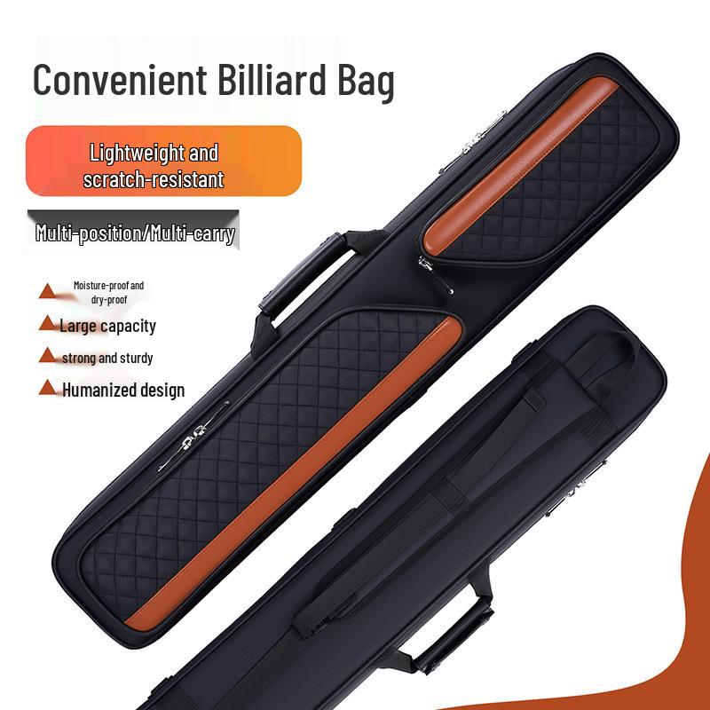 Waterproof 7-Hole Large Capacity Billiard Cue Bag with Logo Print