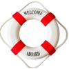 Wall Ornament Life Buoy Foam Aboard Nautical Life Lifebuoy Ring Boat Wall Hanging Mediterranean Style Home Decoration