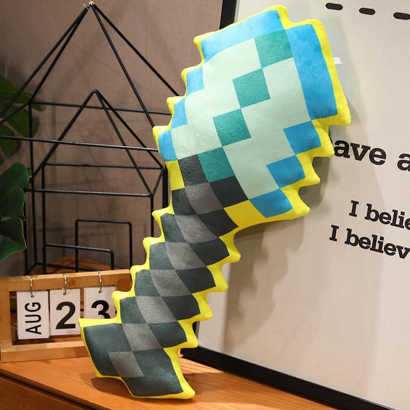 Plush Minecraft Sword Toy Cartoon Stuffed Doll Game Peripheral Decoration Gift