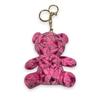 AUGEN Colour Teddy Pink Cute Soft Toy Keychain For Gifting With Key Ring Anti-Rust (Pack Of 1)