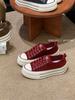 2025 Autumn New Leather Retro Platform Heightening Casual Shoes Women's Board Shoes Versatile Sports Shoes Niche Single Shoes Women