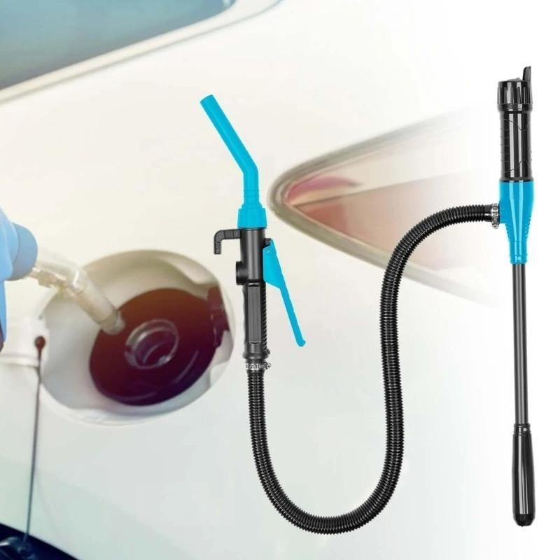 Multipurpose Battery Operated Transfer Pump For Quick Fueling, 2.4 GPM, With Suction Hose For Outdoor & Emergencies Need