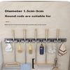 Organizer Wall Mounted Broom Holder Mop Clip Stand Brush Rack Hanging Pipe Hook Kitchen Storage Bathroom Accessories Tools