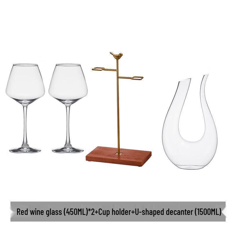 Qiuqiao Luxury Crystal Wine Glass & Decanter Set