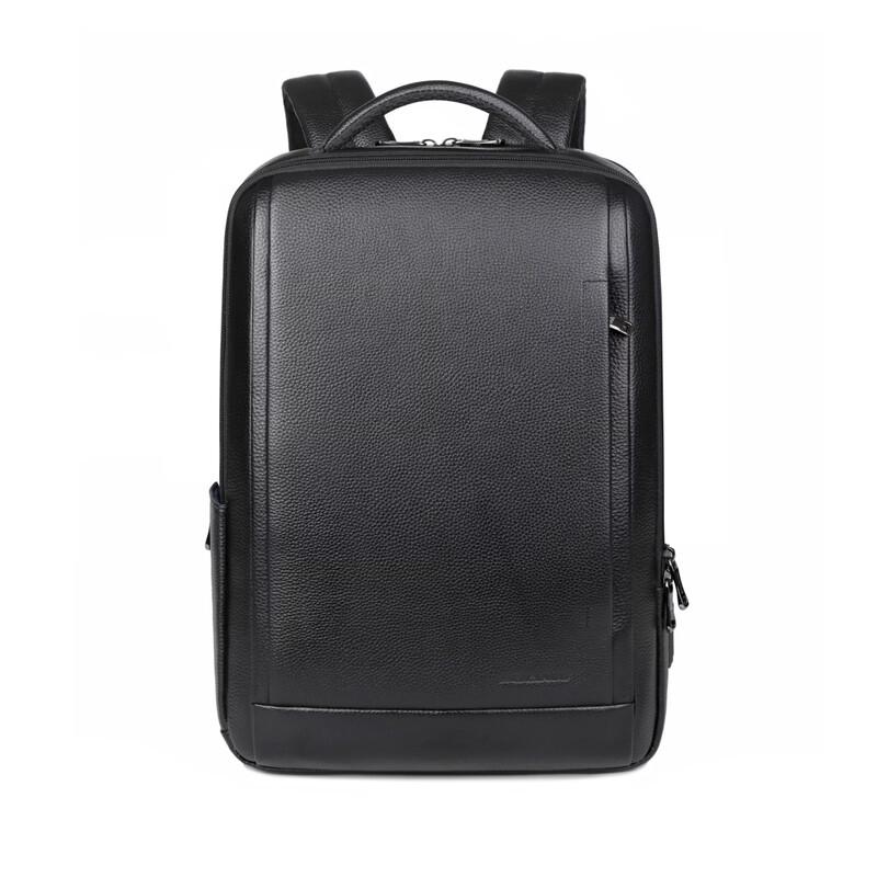 Men s Genuine Leather Business  Travel Backpack