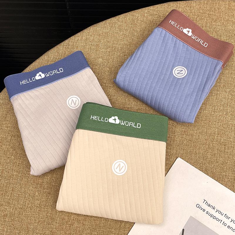 Men's Underwear Made of Pure Cotton with Four Corners Oversized Breathable Flat Corner Pants