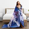 Genshin Impact Warm Soft Blanket  Girls Boys Plush Throw Blanket Street Trend Bedroom Flannel Bedspread Sofa Bed Cover