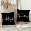 Fishing Heartbeat Cushion Cover Short Plush Double-Sided Printing Home Machine Washable In Warm Winter Pillow Cover