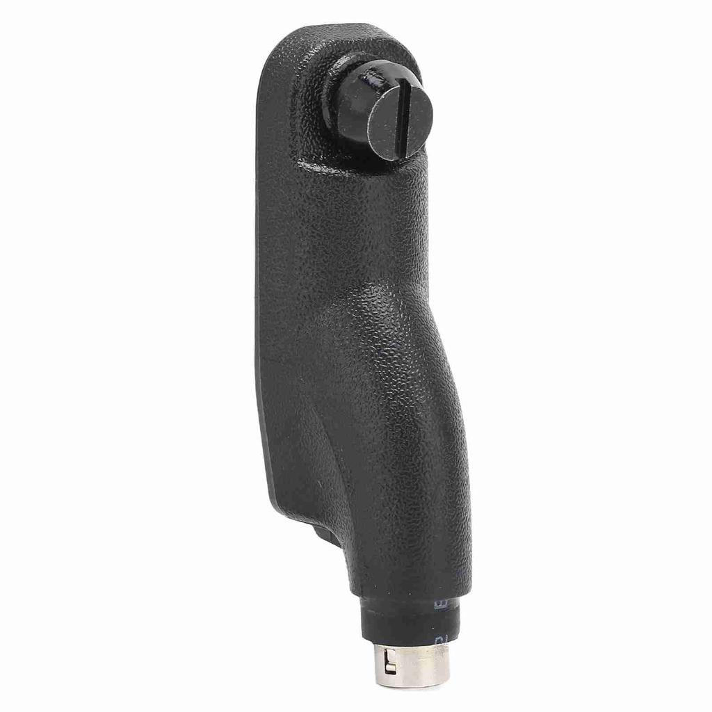 Radio Earpiece Adapter 6 Pin Connection Black Walkie Talkie Quick Release Adapter for Motorola