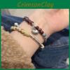 Elegantes Retro-Bernstein-Friedensverschluss-Armband für Damen Trendiges Legierungsdesign Sommer 2024