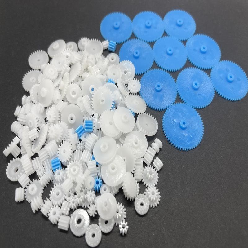 1 Set mit 200 Stück gemischten Kunststoffzahnradbeuteln, DIY handgefertigtes Zubehör