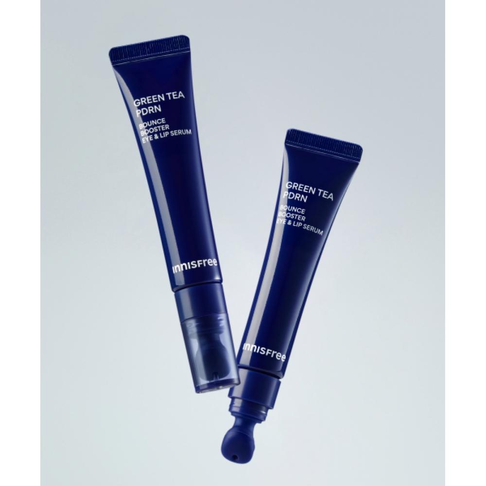Innisfree Green Tea Pdrn Bounce Booster Eye   Lip Serum 2 FREE