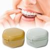 Clear Denture Storage Box for Household Travel Use Ventilated Dental Case Teeth Retainer Holder Mouth Guard Holder