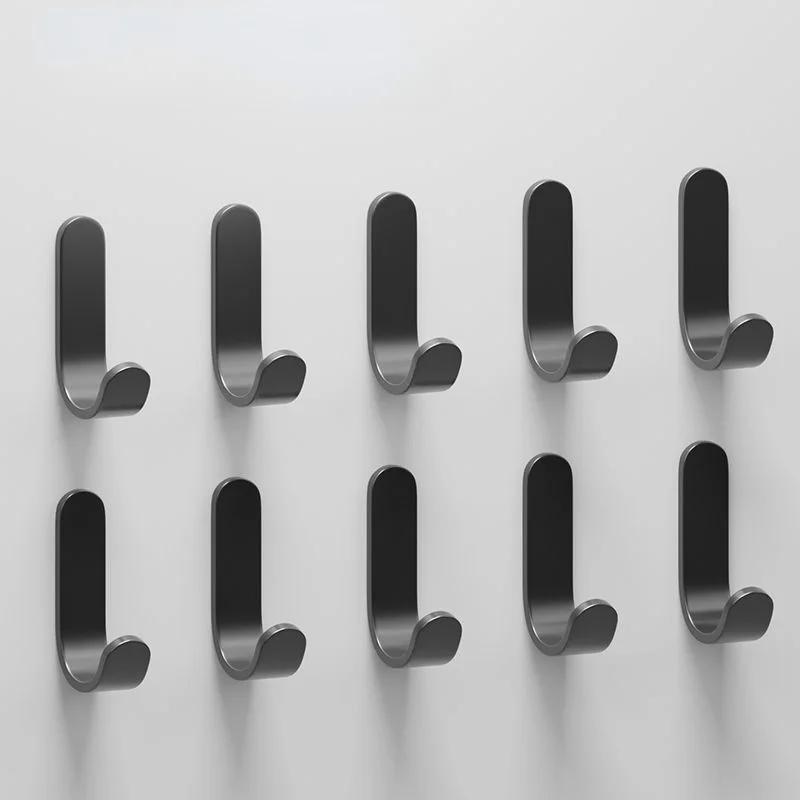 5/10pcs Stainless Steel Self-Adhesive Hooks Waterproof Sticky Hooks Hanging Bathroom Towel Keys Kitchen Bathroom J-type Hook