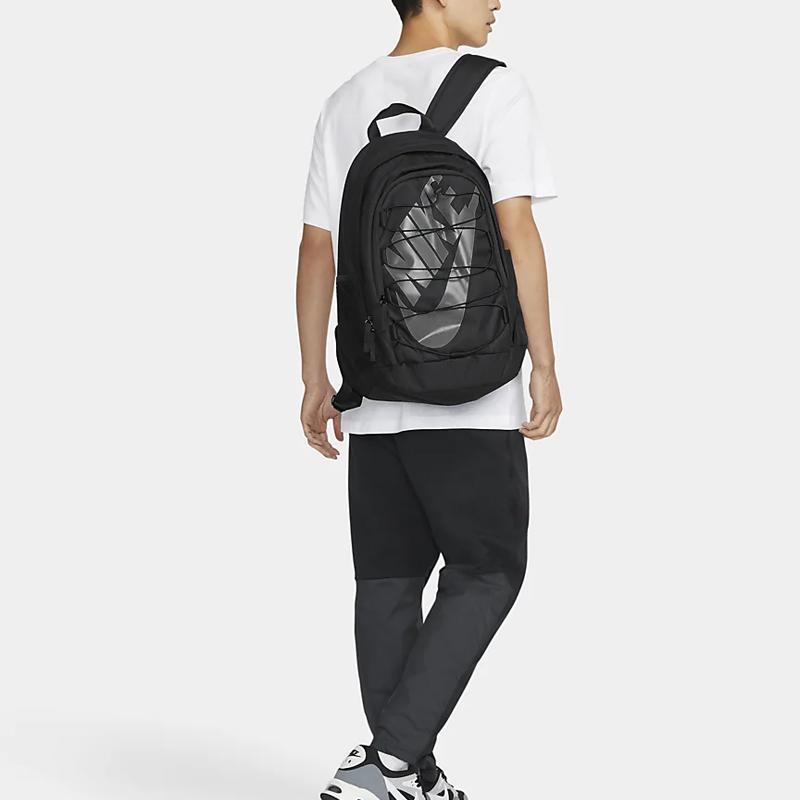 Nike Hayward Polyester Backpack Men's Pure Black Lightweight Casual BA5883-015