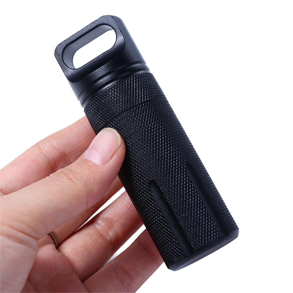 Survival Medicine Case Capsule Emergency Dry Bottle Seal Tank Pill Box First-Aid Canister Container