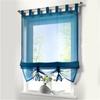 Liftable Kitchen Bathroom Roman Window Valances Polyester Tulle Curtain 140*155 CM