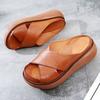 European and American Summer New Sandals with Thick Soles Fashionable and Wear-resistant One Line Versatile Women's Slippers