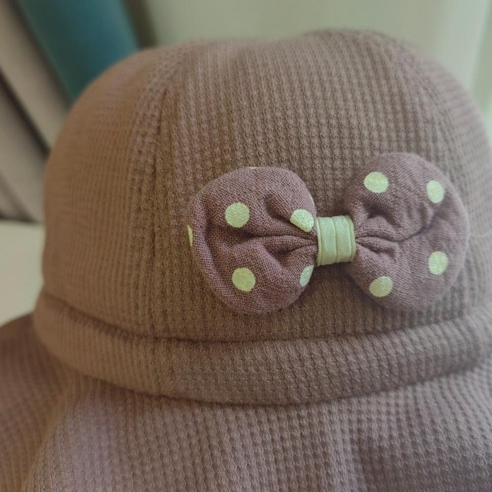 Ruffle Bows Baby Bucket Hat Cute Baby Sun Visor Hat Sunshade Caps Fisherman Hat Outdoor