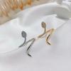 New Silver Snake Shaped Ring for Women's Instagram, Niche Design, Light Luxury, Fashion, Personality, Not Fading Index Finger Ring