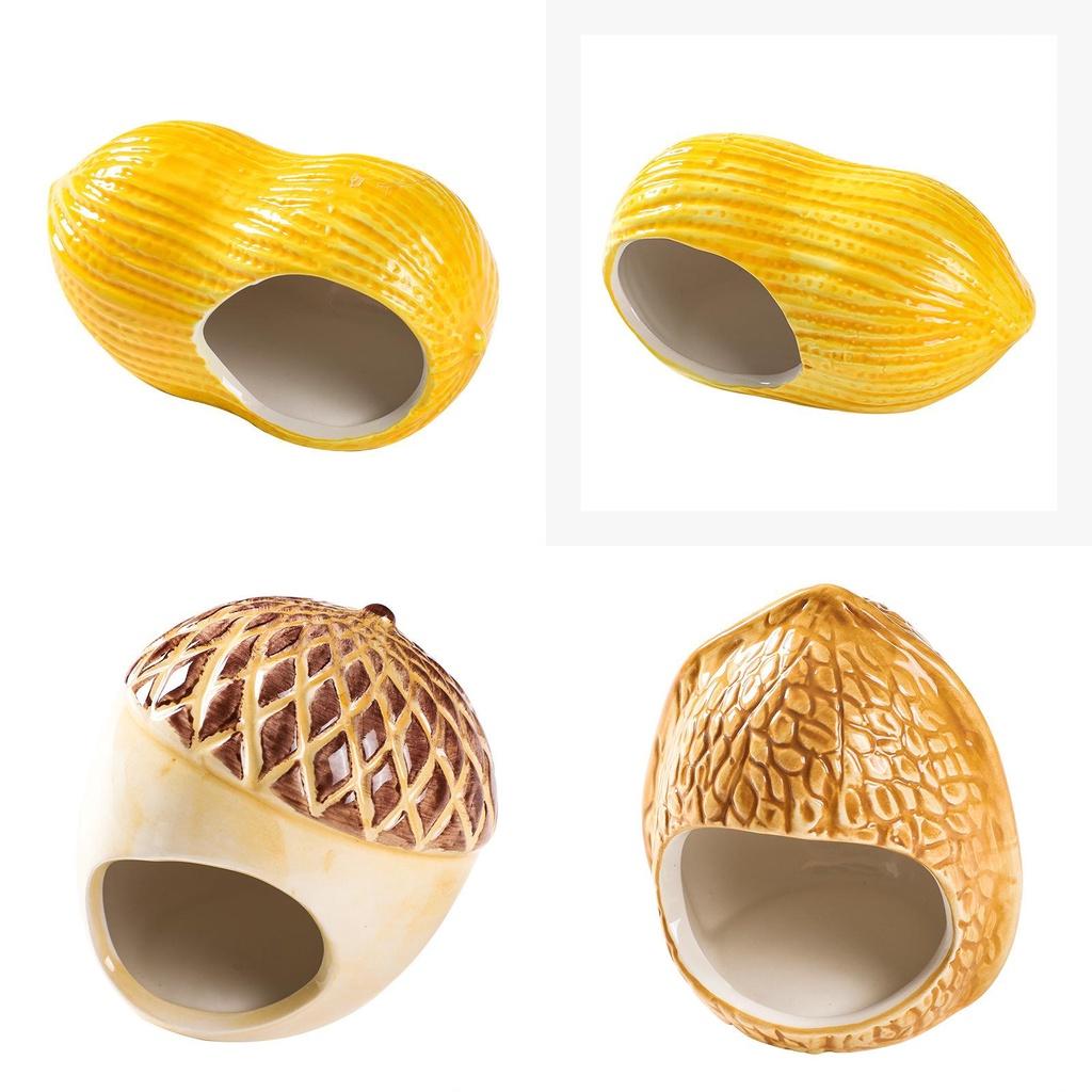 Kühlendes Keramikhäuschen für Hamster Walnuss Eichel Erdnuss und mehr