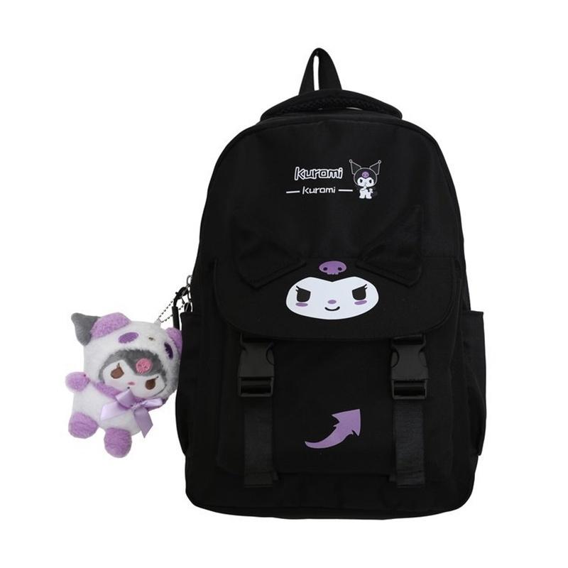 

2023 New Style Middle School Backpack For Outdoor Travel, Korean Campus Style And Simple Couple Shoulder Bag чёрный