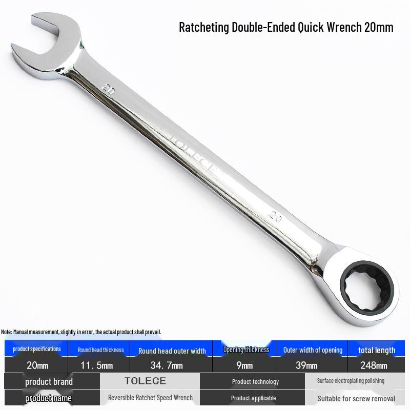QuickTorx Reversible Ratchet Open-End Wrench