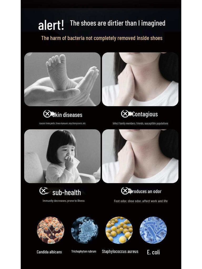 Portable Automatic Shoe Dryer & Deodorizer - Compact, Foldable, Quick-Drying Sterilizer for Home Use