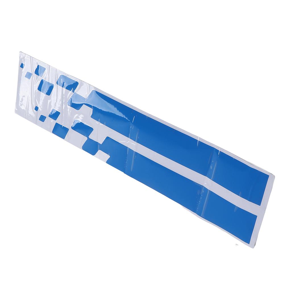 2pcs Car Hood Cover Sticker Vinyl Auto Bonnet Stripe Stickers Universal for Cars 90 X 9cm 35.4 X 3.5in Blue