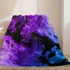 Mystic Purple and Blue Smoke Blanket - Soft, Cozy, Stylish Decor for Ultimate Home Comfort and Ideal Gift Choice