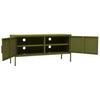 Vidaxl TV Stand, Olive, 105X35X50 Cm, Steel