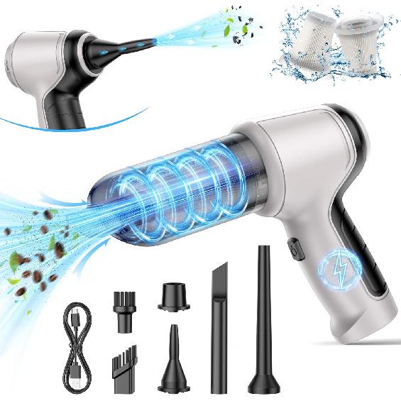 Handheld Car Vacuum - 15000Pa Cordless Wet/Dry, 120W High Power with Complete Accessory Kit for Cars, Pet Hair, Home & Office