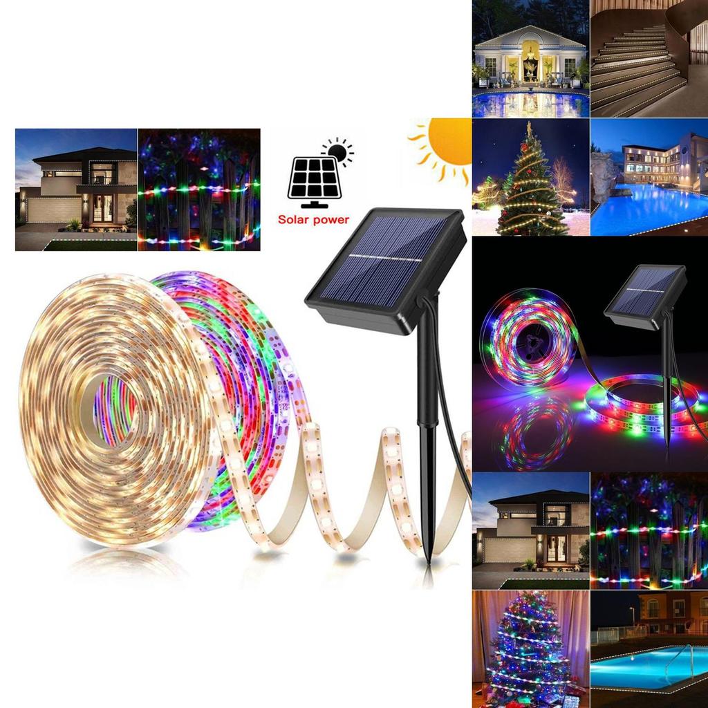Waterproof Rgb Solar Led Light Strips For Courtyard And Home Decor 50000 Hours Life