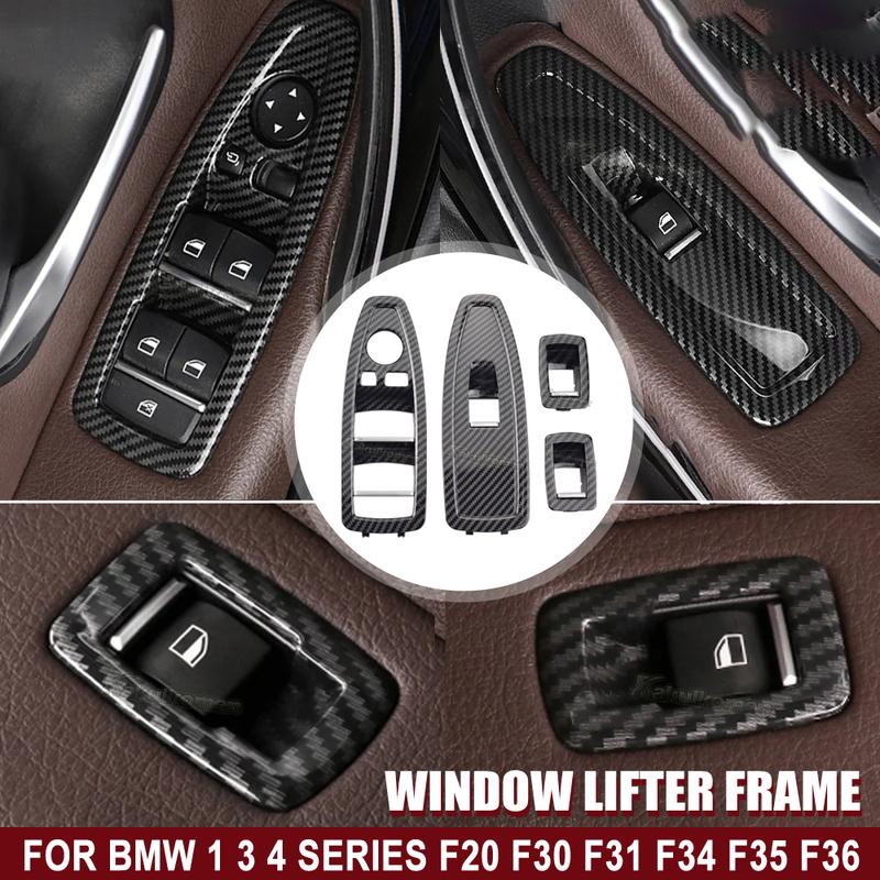LHD RHD Car Interior Door Window Regulator Button Cover Trim For BMW 1 3 4 Series F20 F30 F31 F34 F35 F36 2012 2013 2014-2018