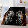 Colorful Tiger Portrait Blanket Flannel Blanket Throw Blanket Sofa Cover Blanket Soft Premium Blanket Picnic Blanket Tv Blanket Gifts